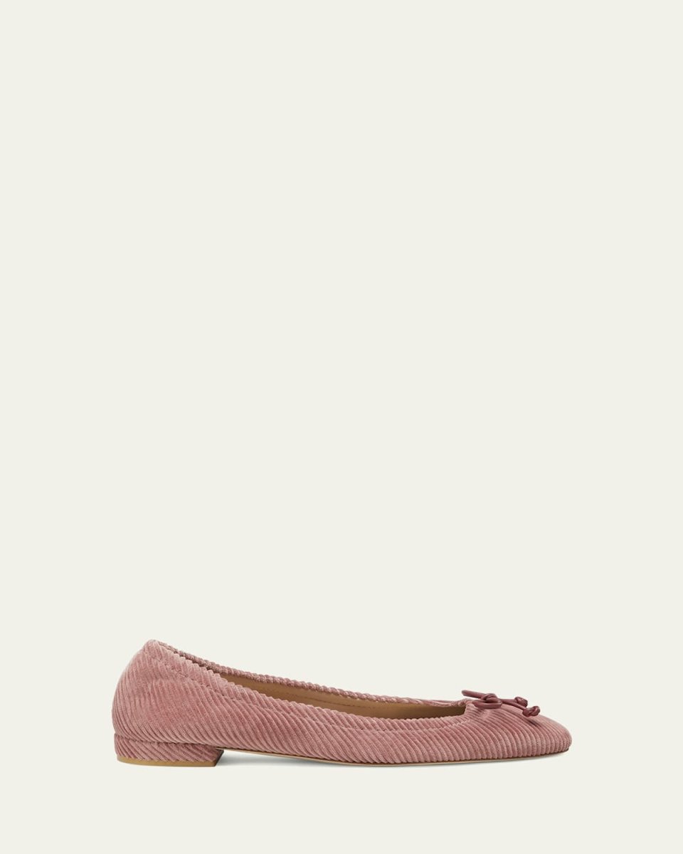 Bria Corduroy Bow Ballerina Flats